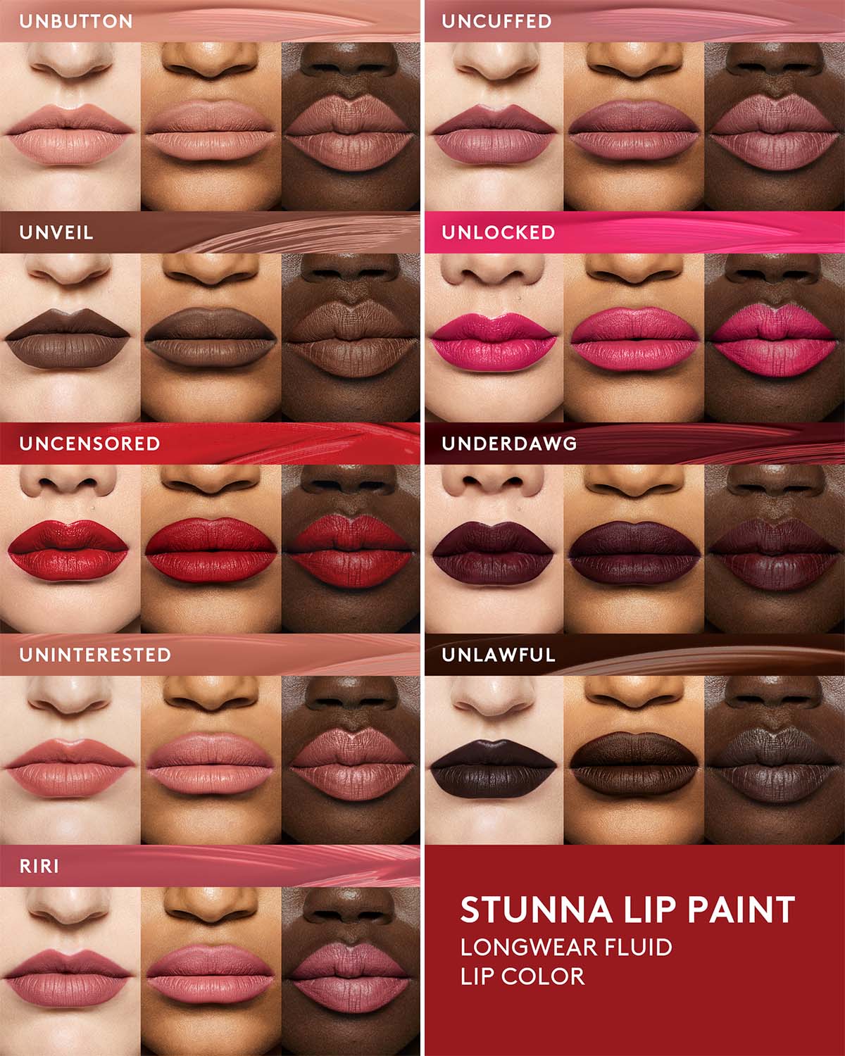 Stunna Lip Paint Longwear Fluid Lip Color — Uninterested - Image 7